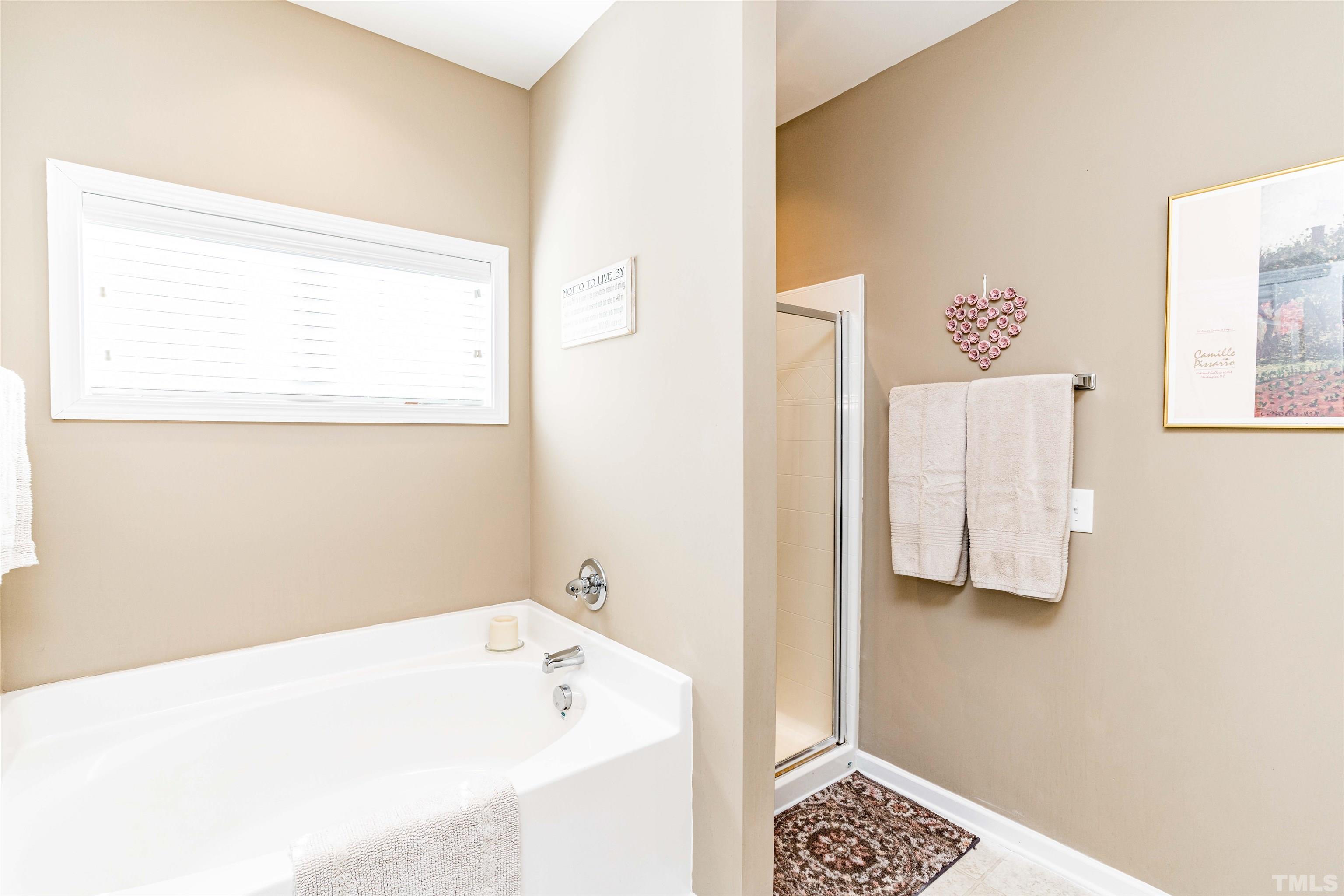 180 Crane Way Bunnlevel, NC 28323 - Photo 10 of 26 a bathroom with a bathtub and a window