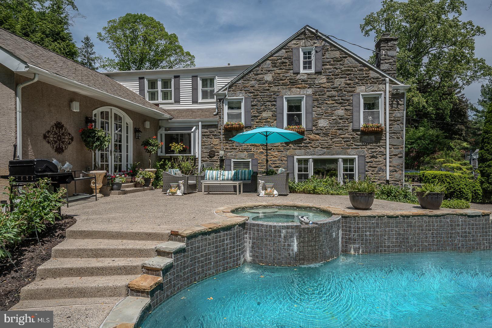 735 Hamilton Road Bryn Mawr, PA 19010 - Photo 14 of 66 Raised hot tub with gentle water fall