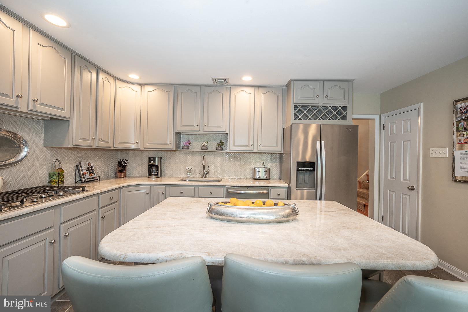 735 Hamilton Road Bryn Mawr, PA 19010 - Photo 21 of 66 Eating Island with beautiful marble countertop