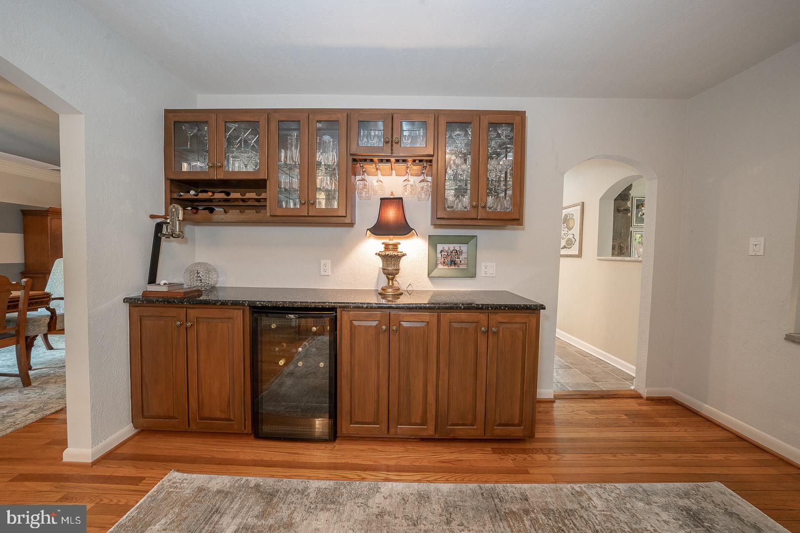 735 Hamilton Road Bryn Mawr, PA 19010 - Photo 25 of 66 Built in Bar area with wine fridge off the kitchen