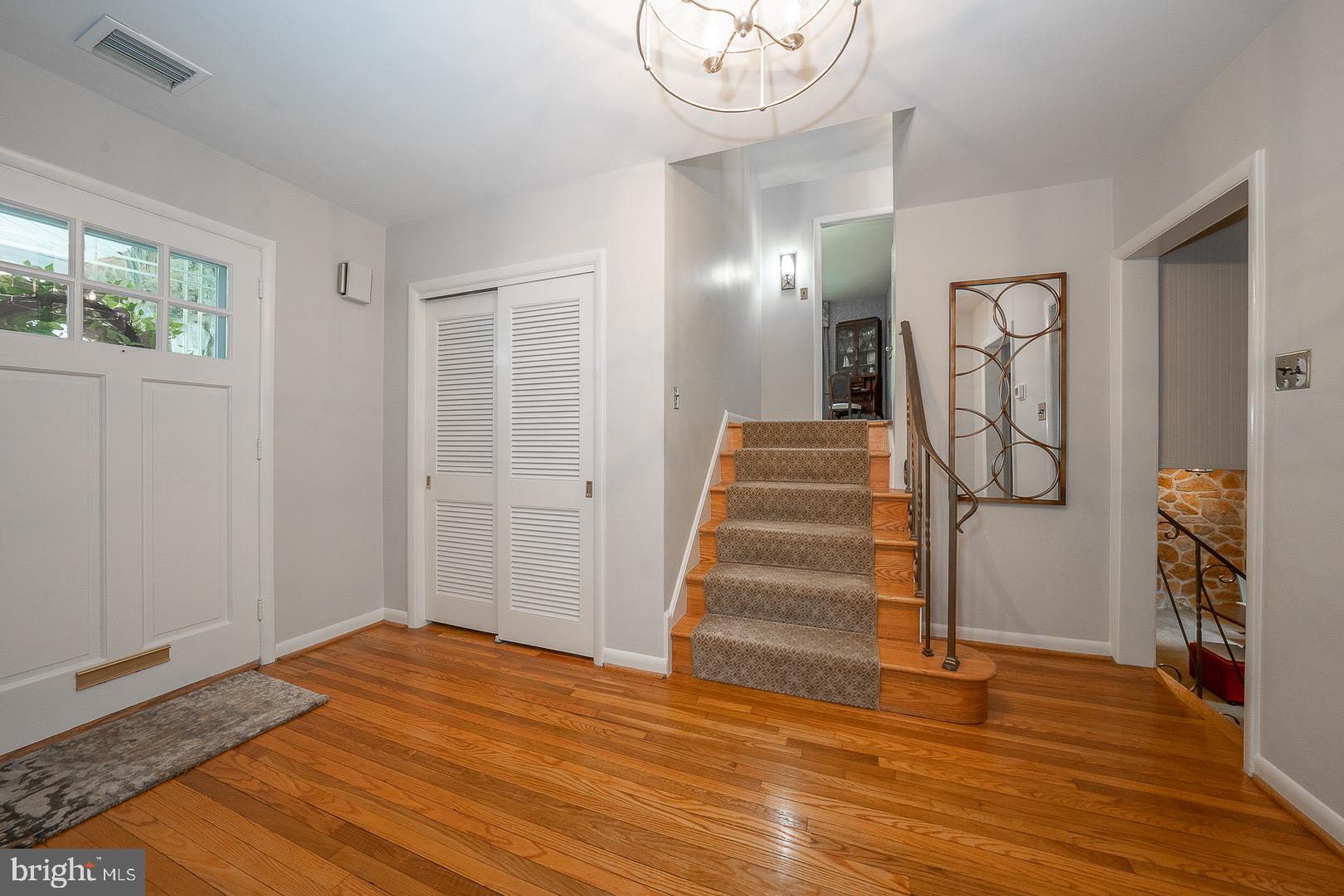 735 Hamilton Road Bryn Mawr, PA 19010 - Photo 30 of 66 Front hall coat closet and stairs to the Bedrooms