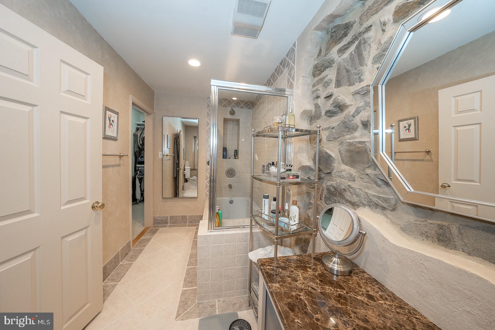 735 Hamilton Road Bryn Mawr, PA 19010 - Photo 36 of 66 The primary bath is spacious with Marble and tile