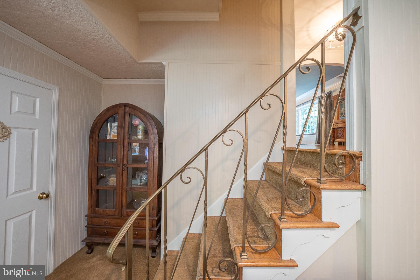 735 Hamilton Road Bryn Mawr, PA 19010 - Photo 47 of 66 Wrought iron railing on steps to Lower Level