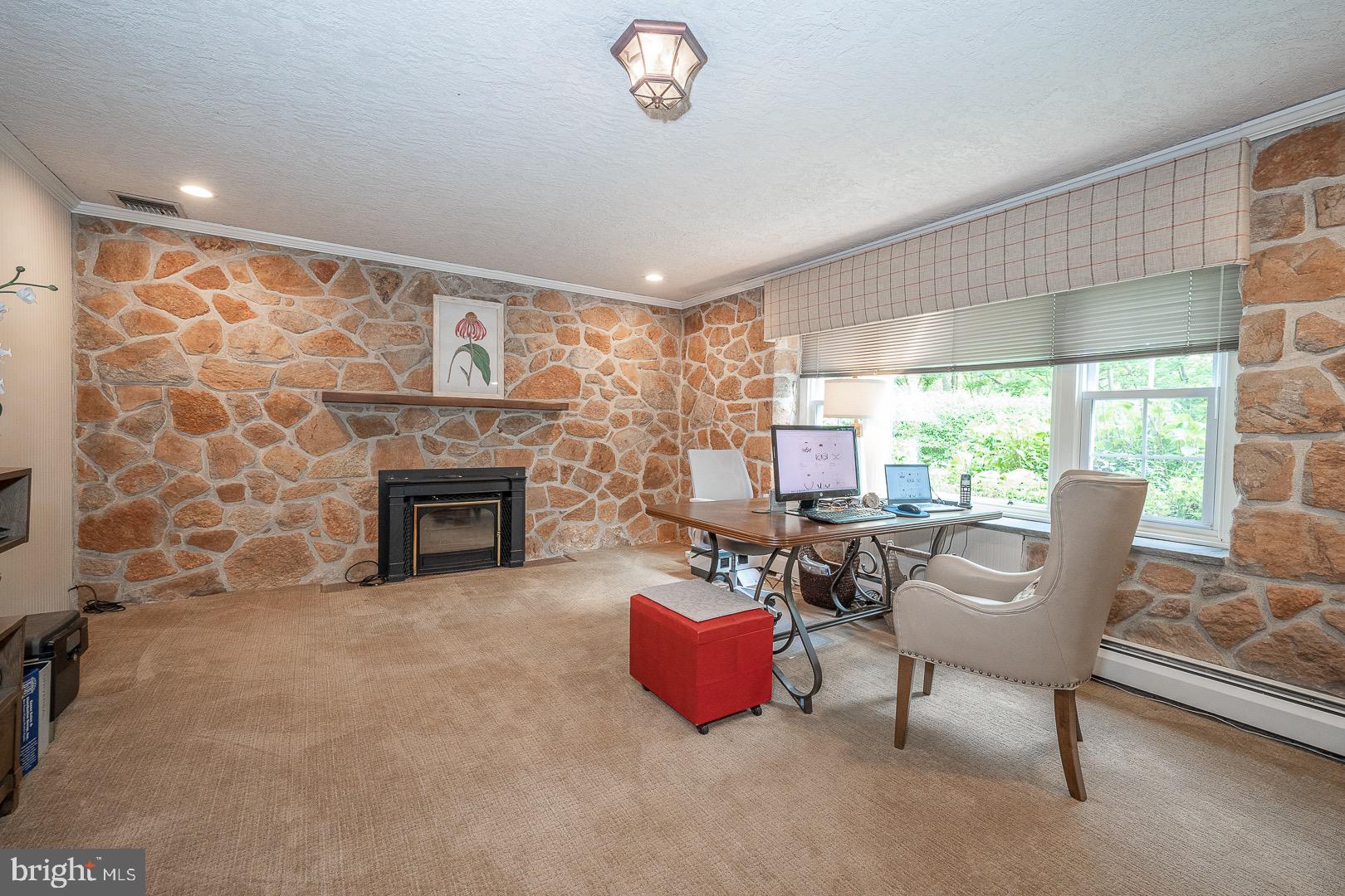 735 Hamilton Road Bryn Mawr, PA 19010 - Photo 48 of 66 A second Family Space, or a home office with FP