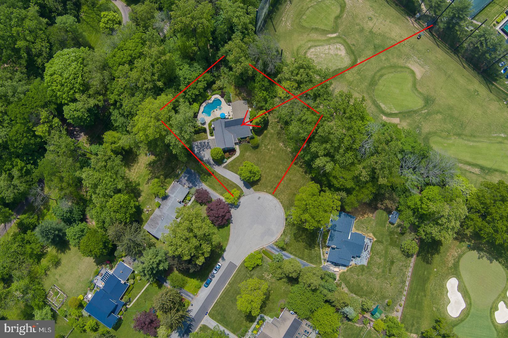 735 Hamilton Road Bryn Mawr, PA 19010 - Photo 55 of 66 Arial view showing the Property location