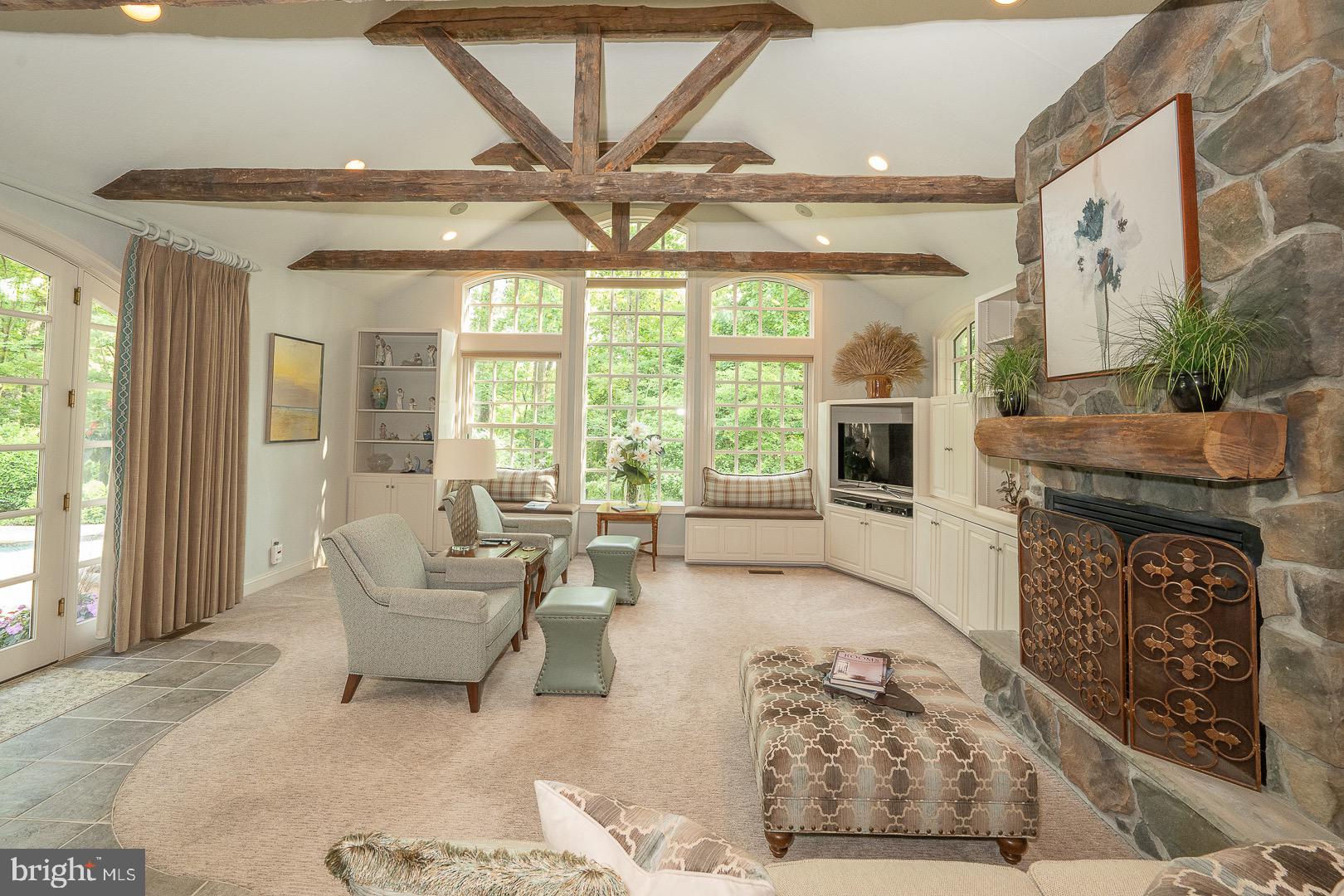 735 Hamilton Road Bryn Mawr, PA 19010 - Photo 8 of 66 Wall of windows makes this room gleam w/ sunlight