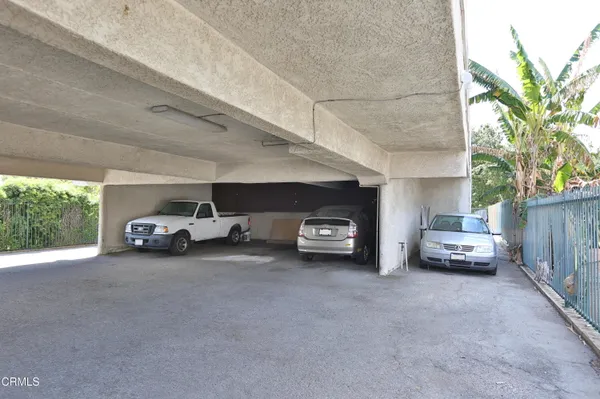 a view of a cars parking space
