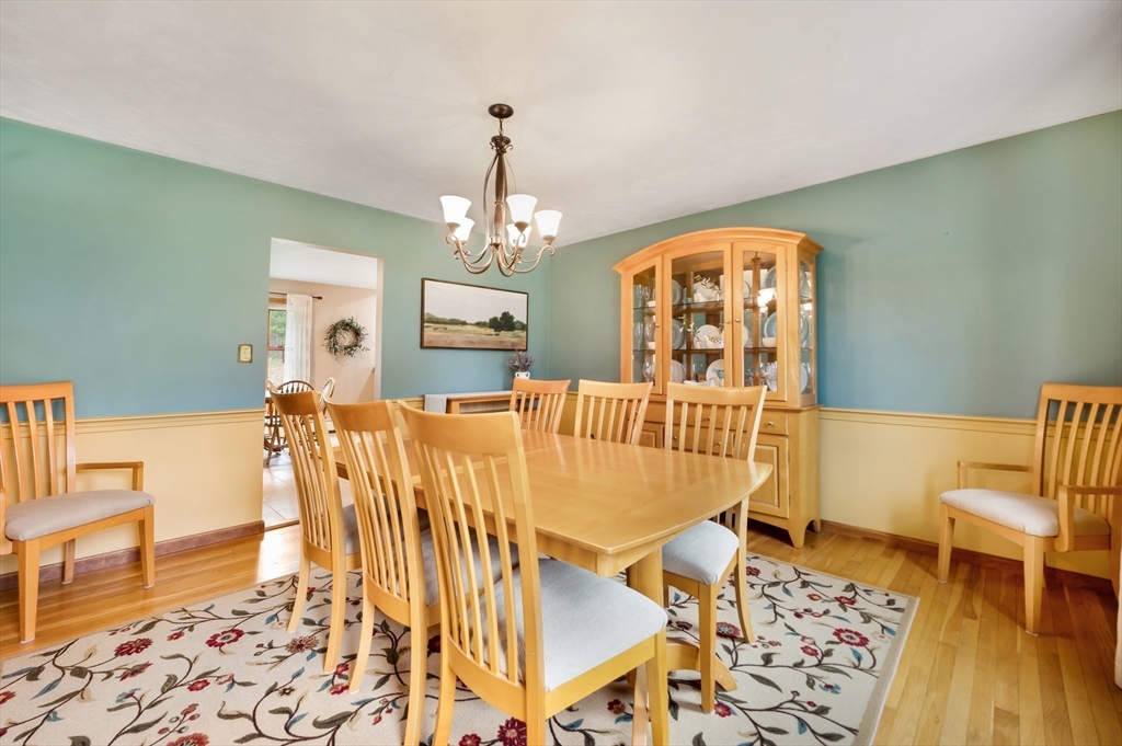 206 Olde Forge Road Hanover, MA 02339 - Photo 9 of 42 a view of a dining room with furniture and wooden floor