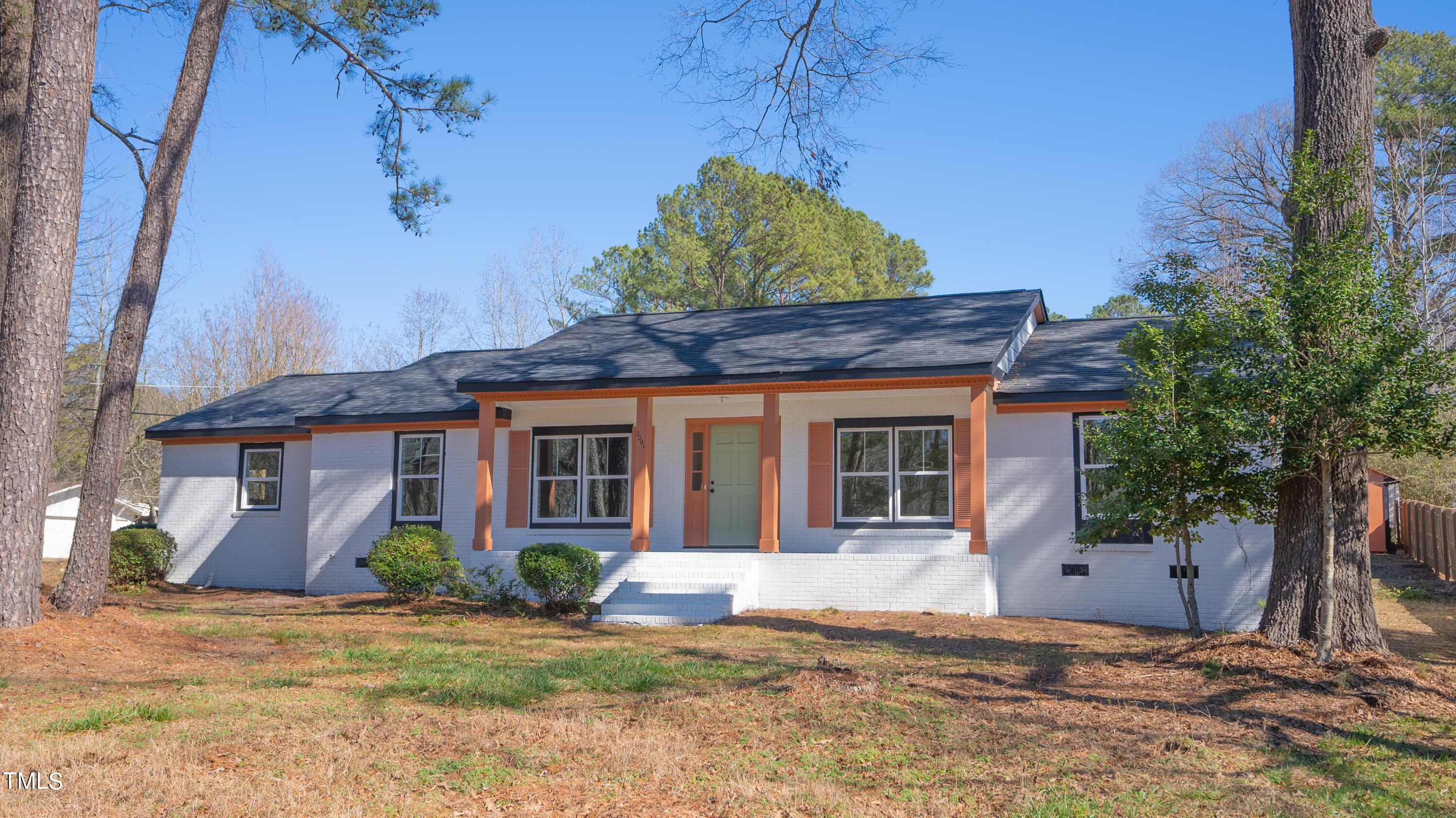2001 Barwell Road Raleigh, NC 27610 - Photo 62 of 79 front view of a house with a yard