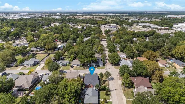 an aerial view of a city