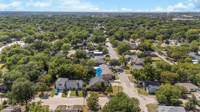 an aerial view of a city