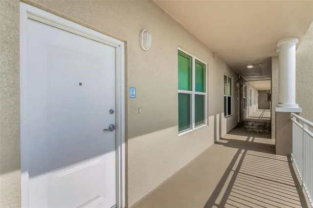 a view of a bathroom with a tub