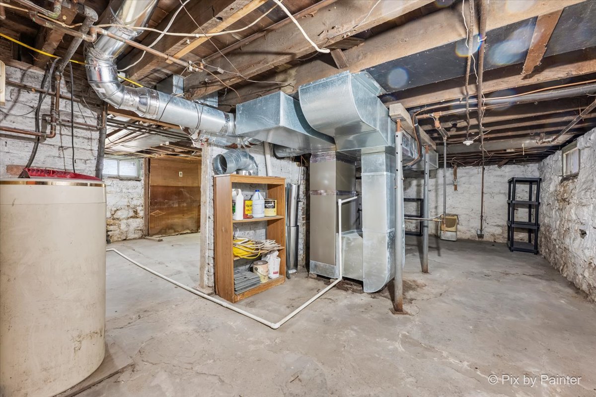 708 South 1st Street DeKalb, IL 60115 - Photo 14 of 17 a view of water heater room with refrigerator