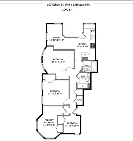$3,975 | 107 School Street, Unit 1, Boston, MA 02119