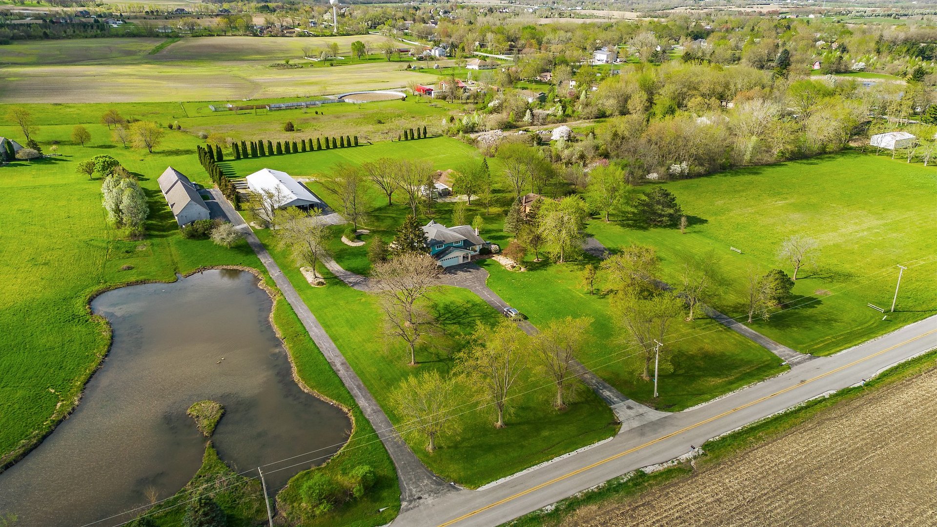 2929 East Danne Road Crete, IL 60417 - Photo 2 of 56 a view of a lake with a houses