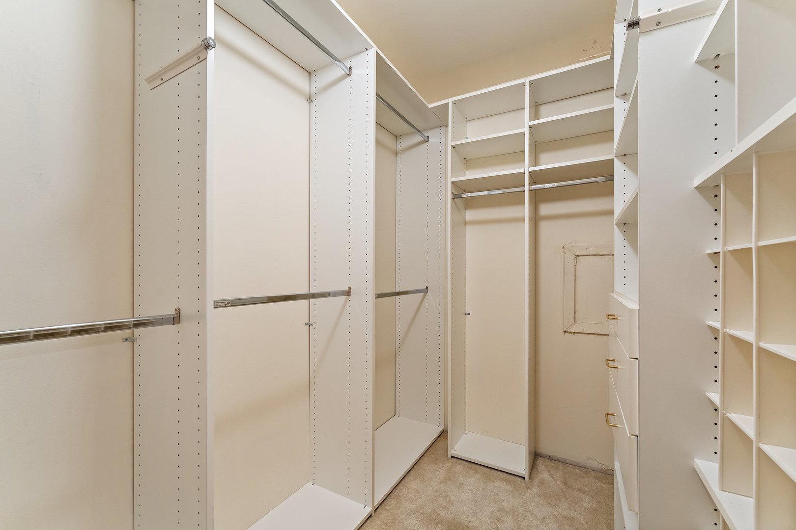 2929 East Danne Road Crete, IL 60417 - Photo 22 of 56 a view of walk in closet with empty racks