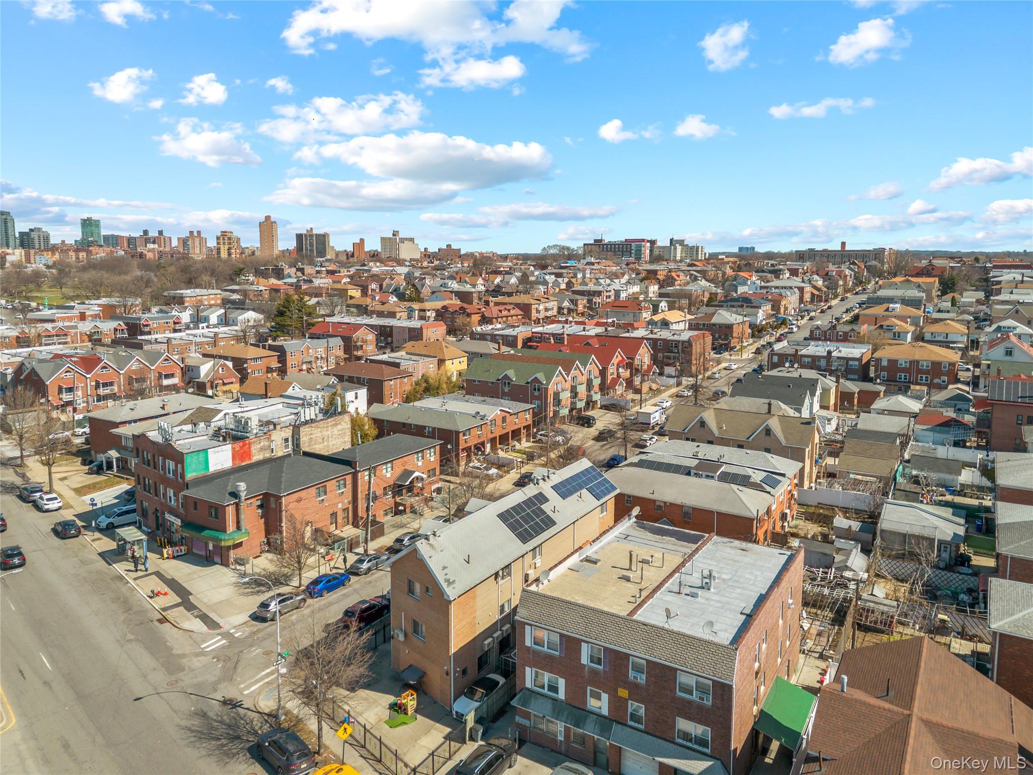 130-06 58th Road Queens, NY 11355 - Photo 15 of 15 an aerial view of a city with lots of residential buildings