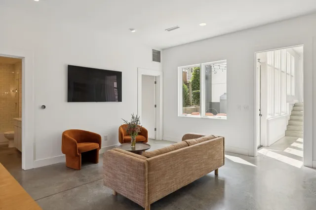 a view of outdoor seating