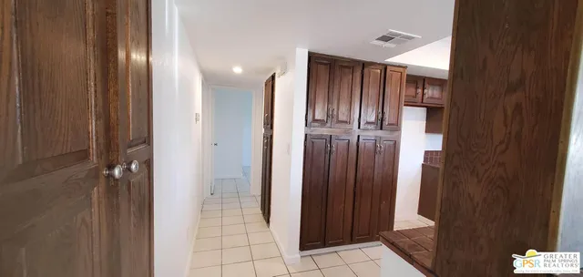 a bathroom with a mirror