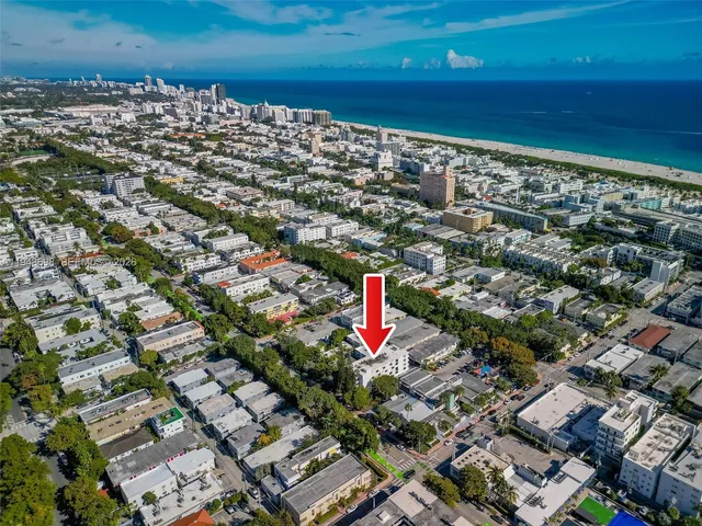 an aerial view of a city