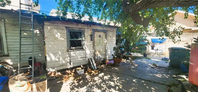a view of a house with a patio