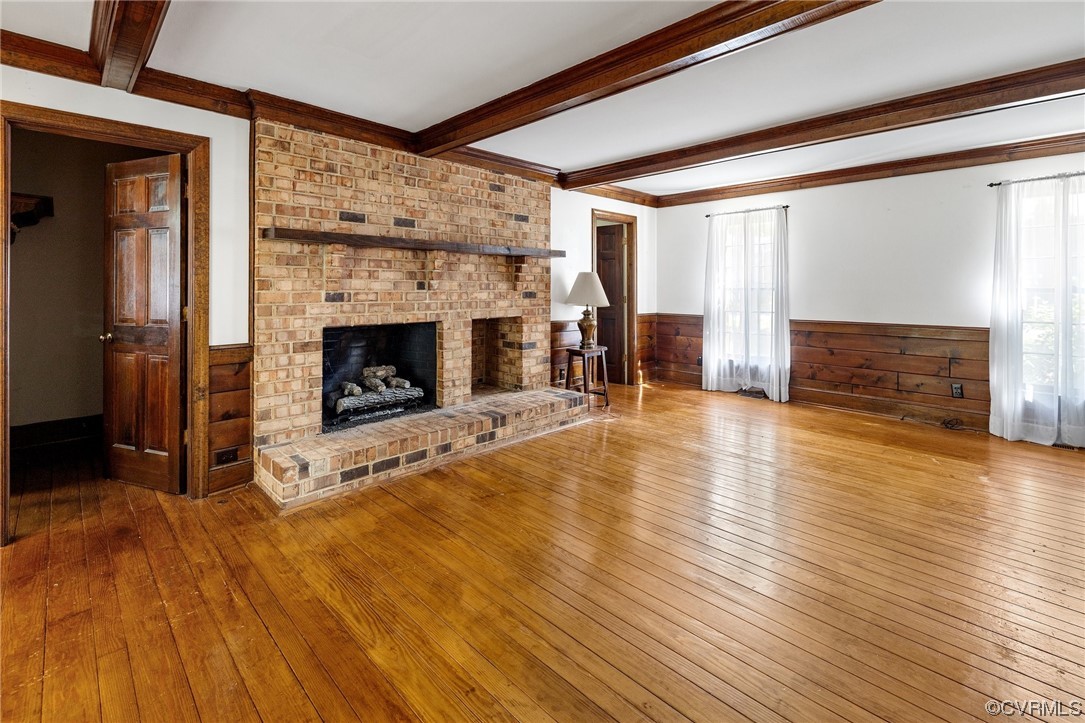 1806 Plain View Road Henrico, VA 23238 - Photo 16 of 33 a view of an empty room with fire place and a window