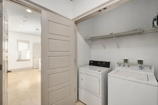 a front view of a building with street