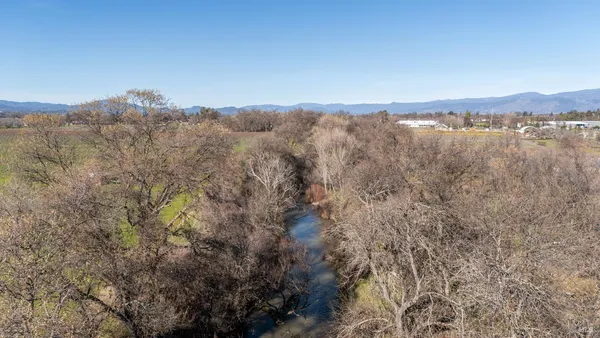 a view of lake and mountain