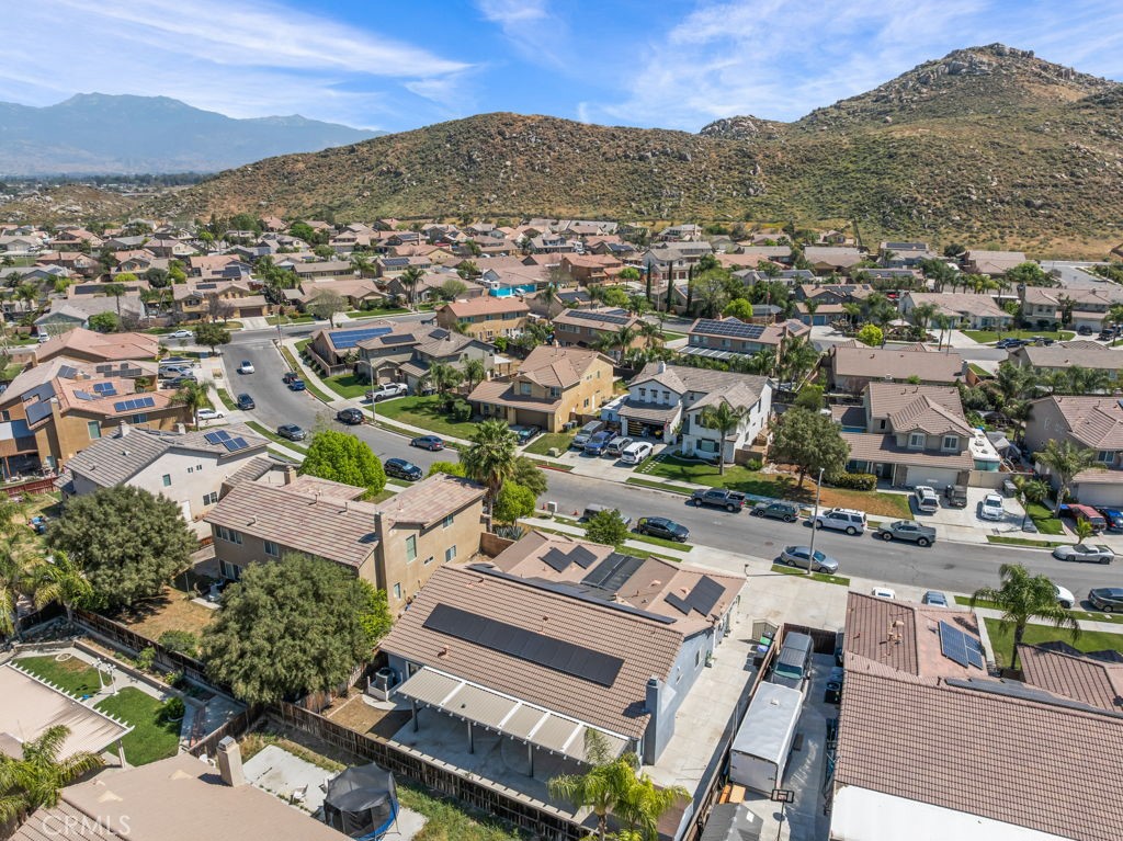 1251 Stepstone Court Hemet, CA 92545 - Photo 48 of 51 an aerial view of residential houses with outdoor space