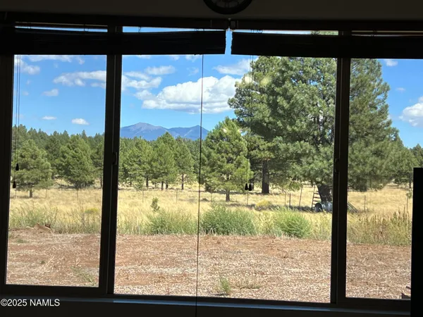 a view of a dining room with furniture a chandelier and wooden floor