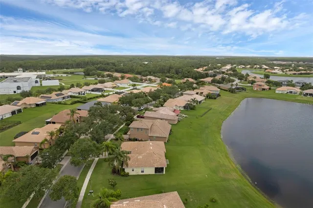 front view of a building with a garden
