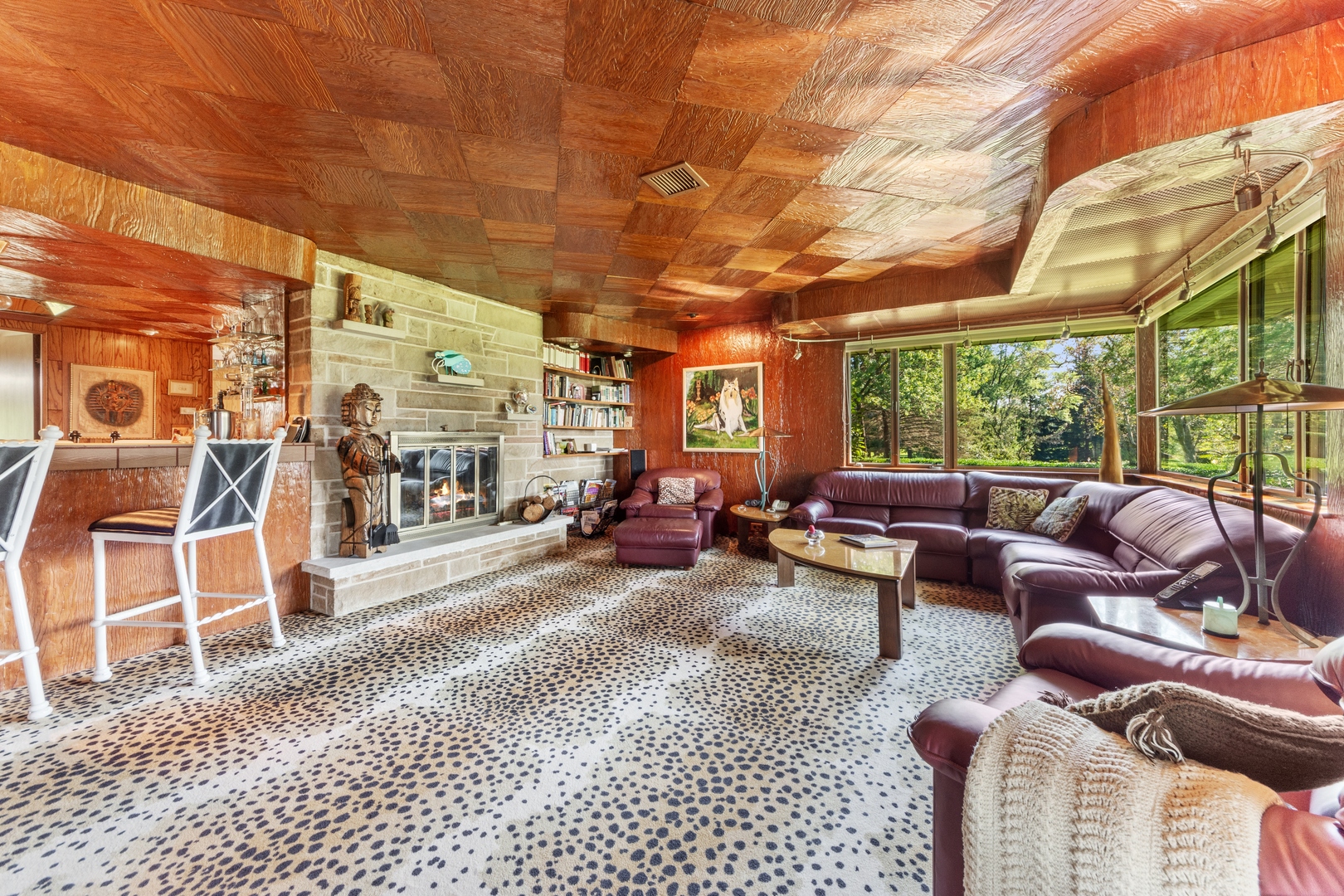 126 Brinker Road Barrington Hills, IL 60010 - Photo 11 of 31 a living room with furniture and a large window