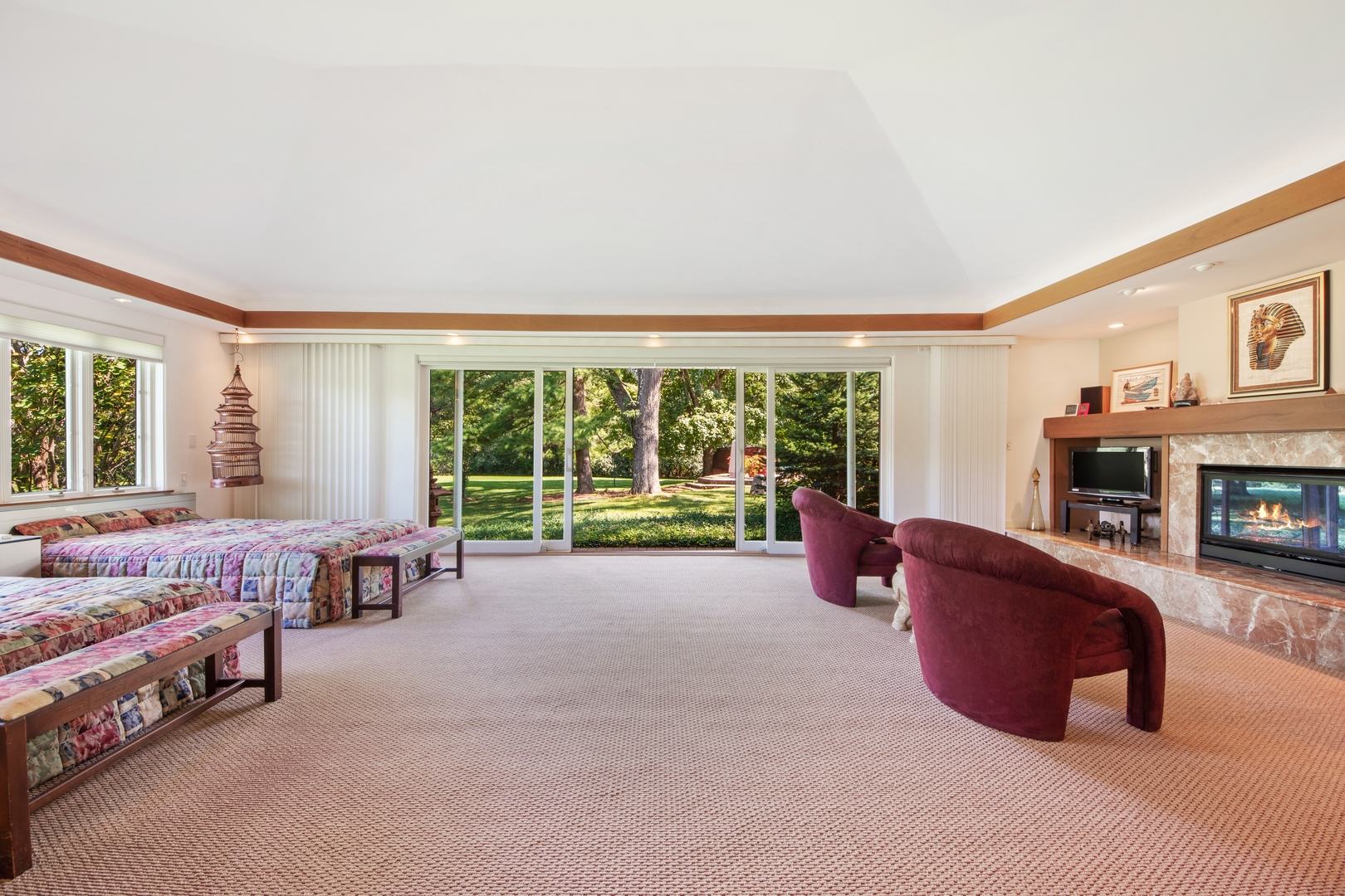 126 Brinker Road Barrington Hills, IL 60010 - Photo 14 of 31 a living room with furniture and a large window