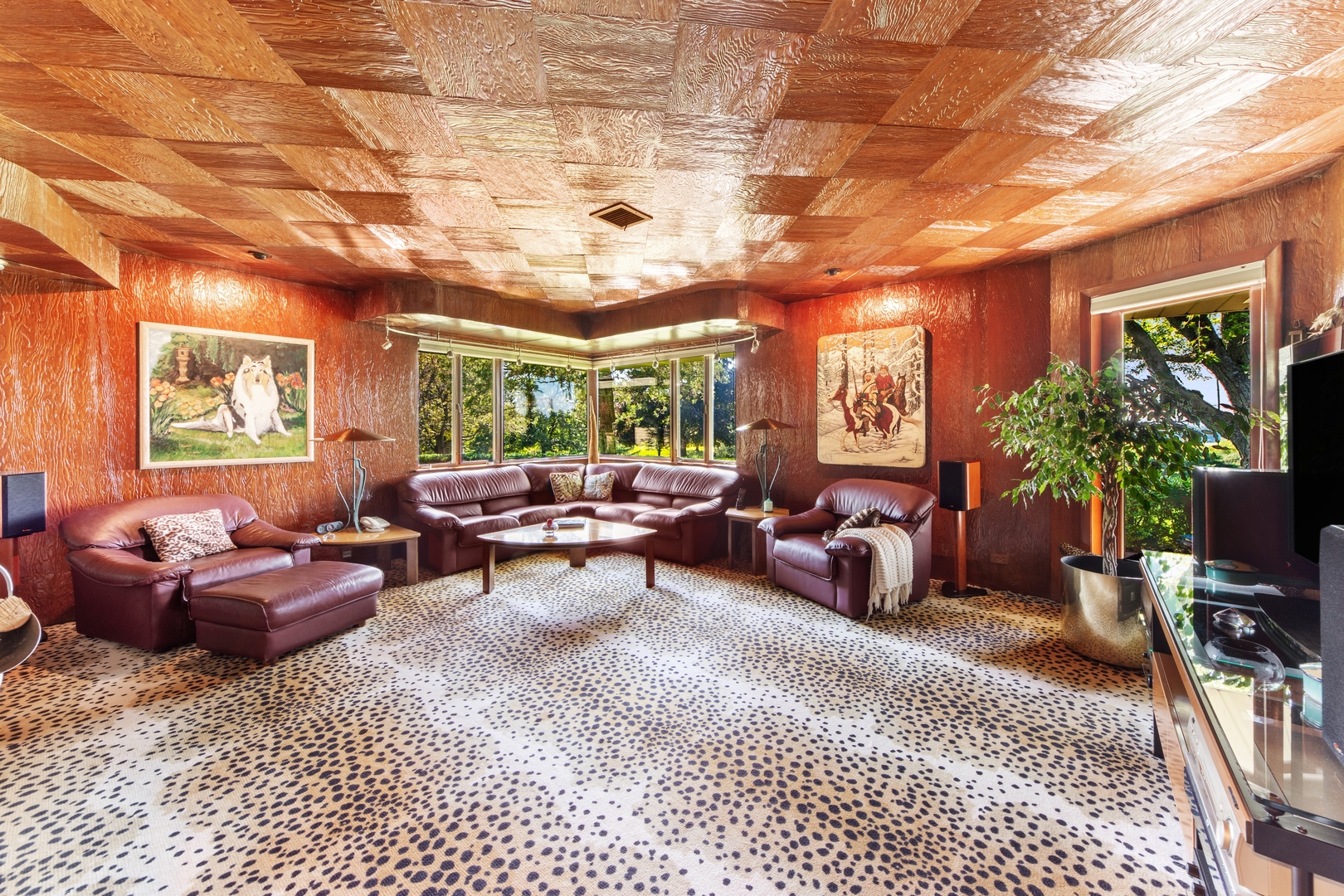 126 Brinker Road Barrington Hills, IL 60010 - Photo 10 of 31 a living room with furniture and a potted plant