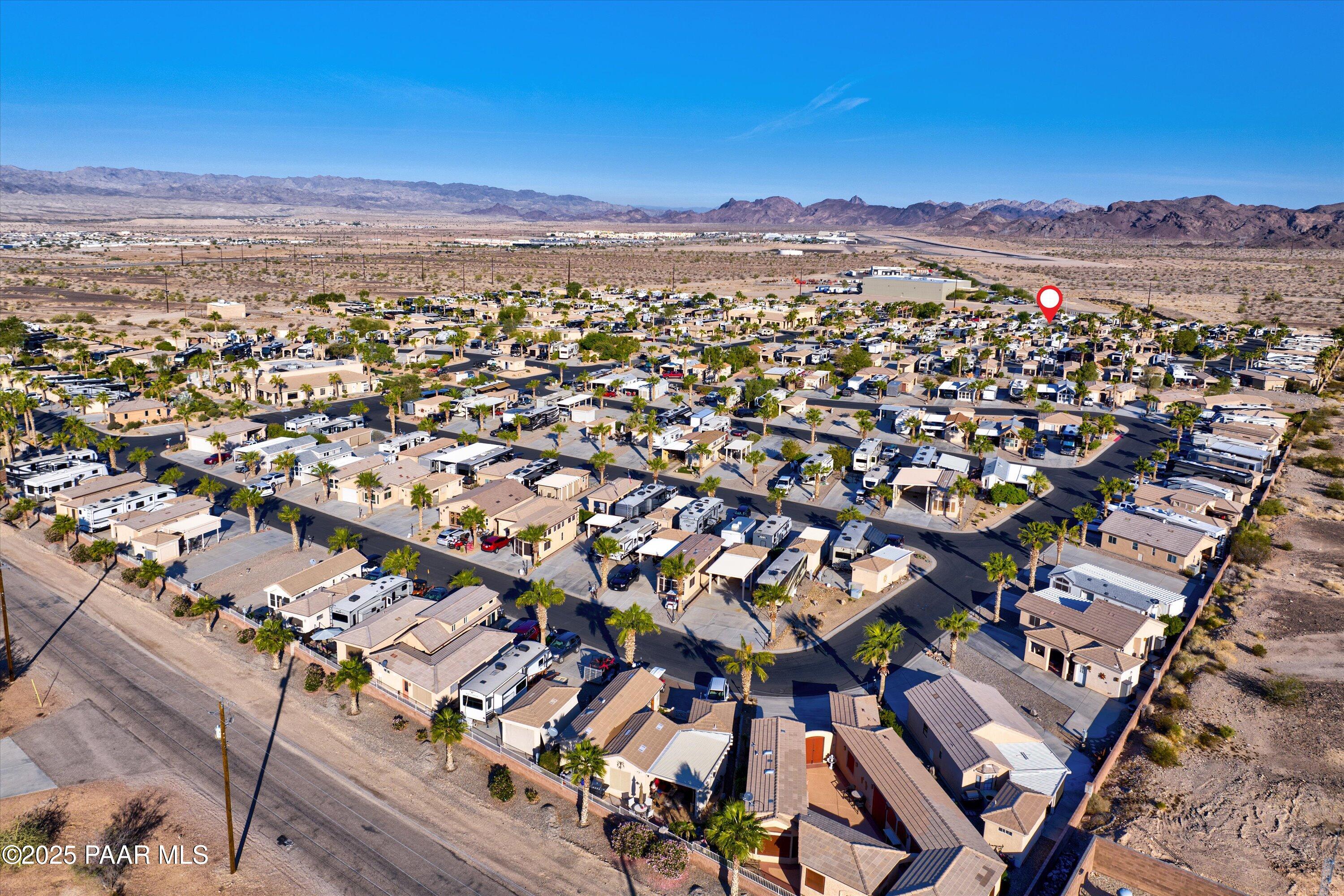 1905 Victoria Farms Road Lake Havasu City, AZ 86404 - Photo 17 of 22 an aerial view of residential houses with outdoor space