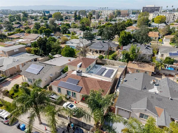 an aerial view of a city