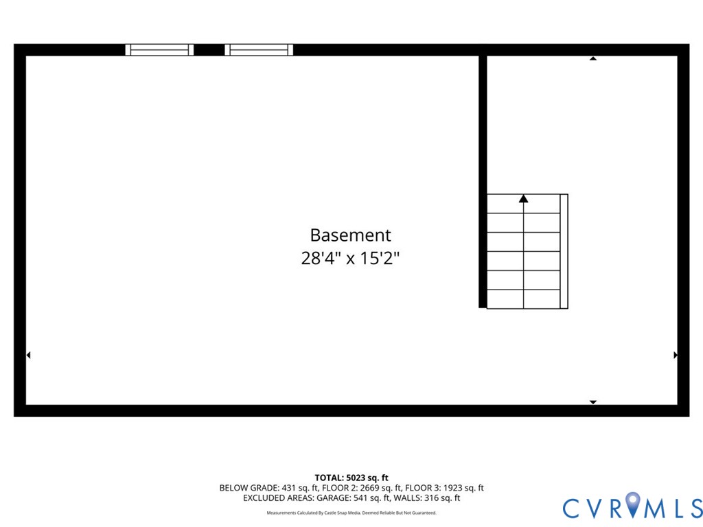 5 Cedarridge Road Richmond, VA 23229 - Photo 42 of 45 Basement floor plan