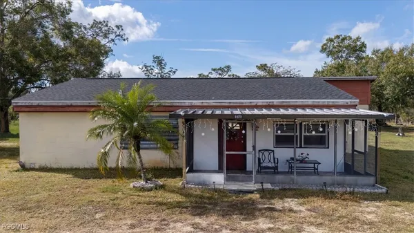 a front view of a house