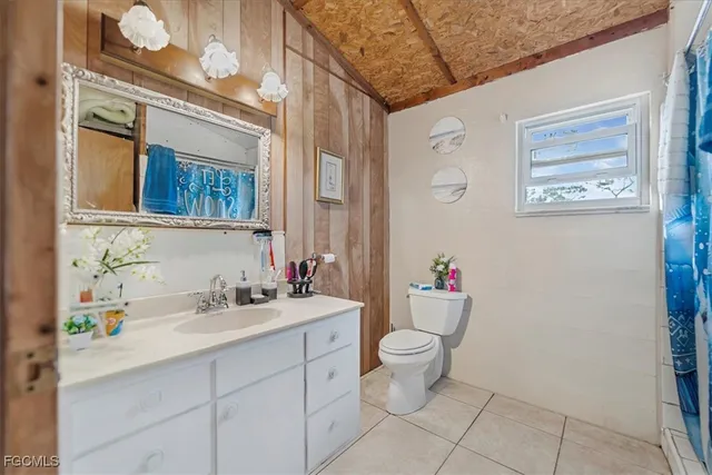a bathroom with a sink mirror vanity and toilet