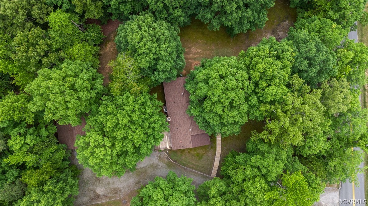 8601 Beaver Bridge Road Moseley, VA 23120 - Photo 5 of 42 an aerial view of a house with a yard and lake view