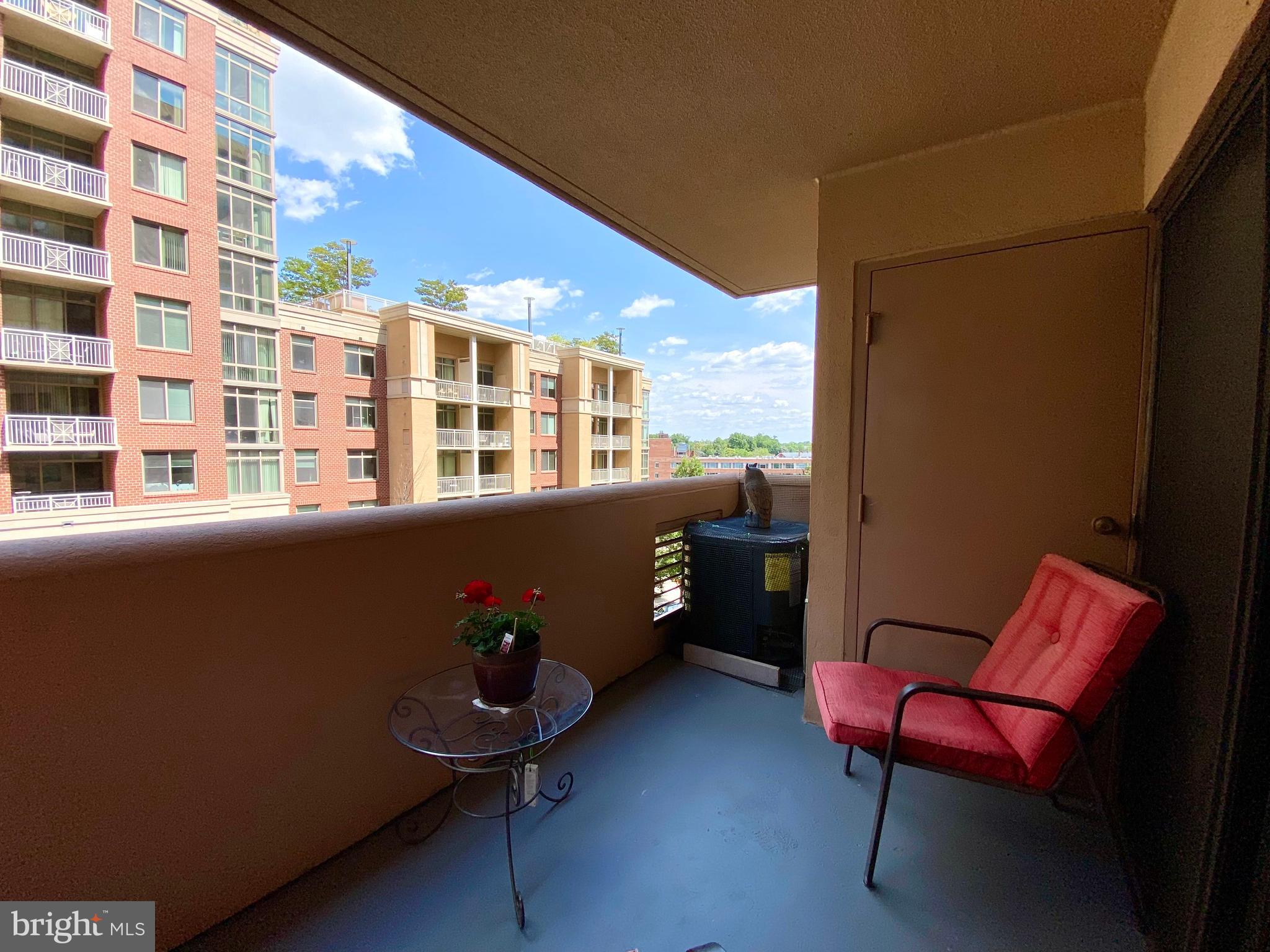 1301 North Courthouse Road, Unit 812 Arlington, VA 22201 - Photo 16 of 44 Balcony has plenty of seating space