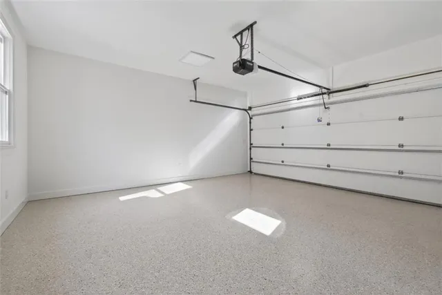 a view of a room with an empty space