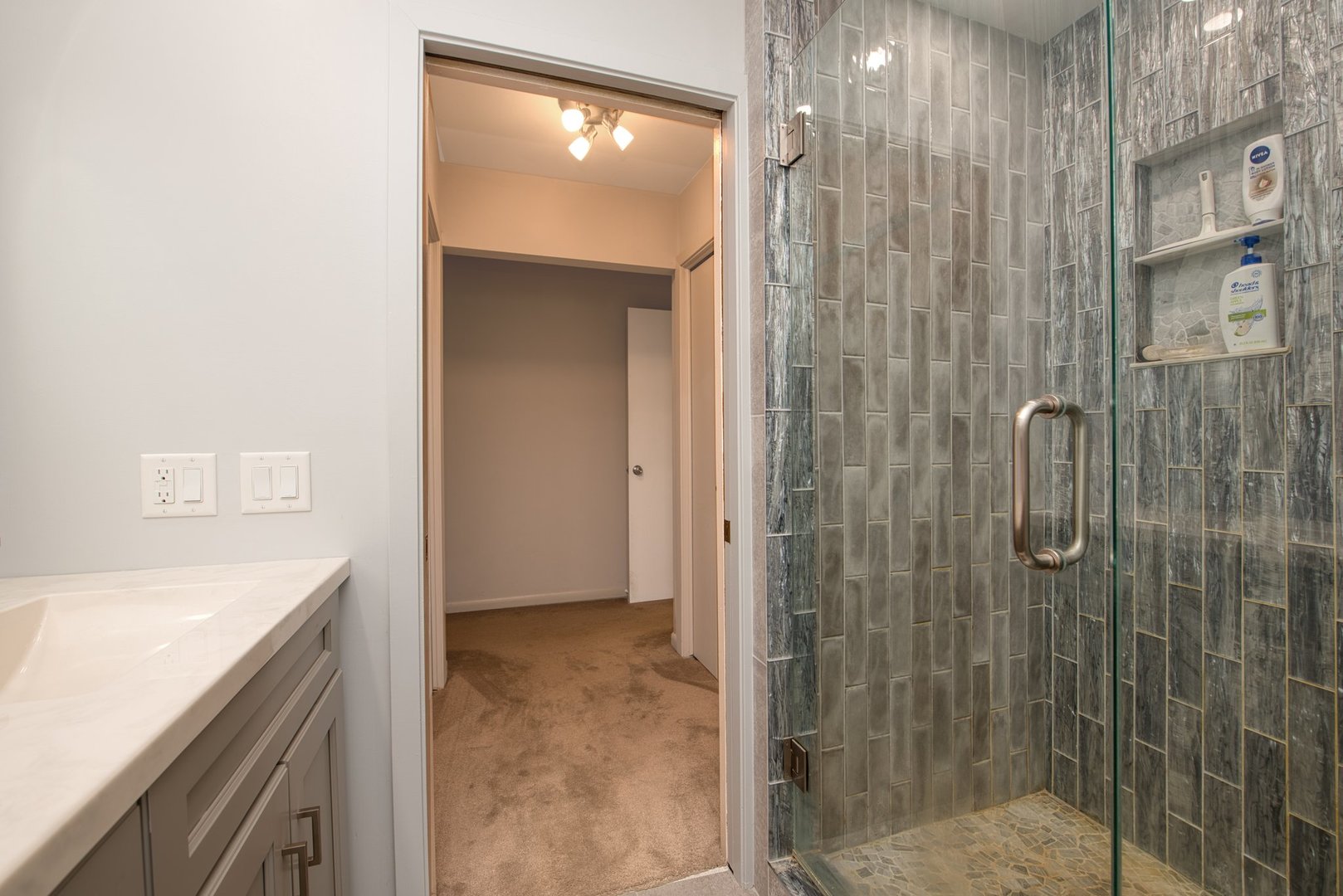1196 Nottingham Lane Elgin, IL 60120 - Photo 34 of 45 a bathroom with a shower and a sink