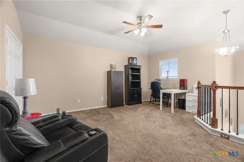 a room with furniture