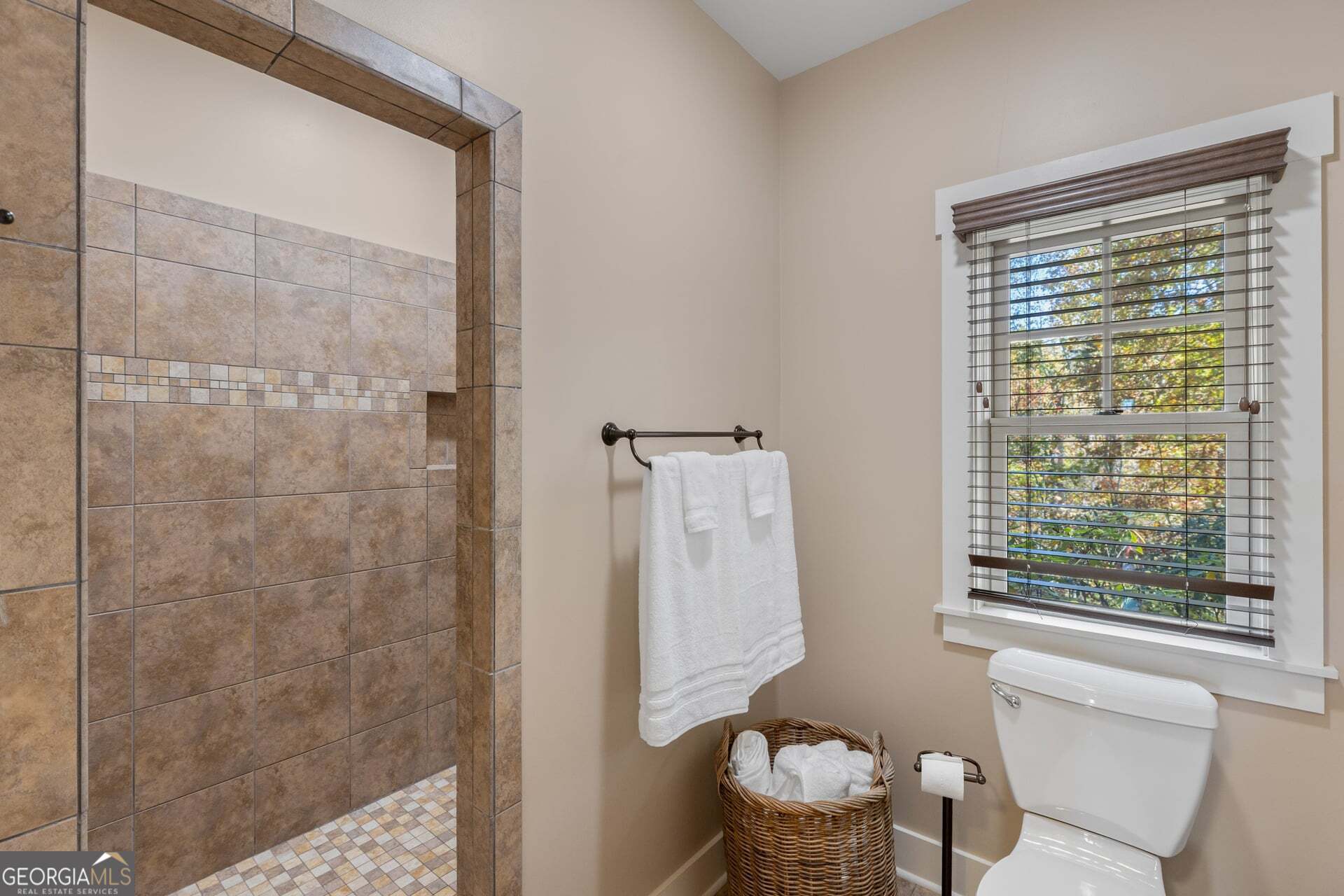 2473 Highland Gap Road Scaly Mountain, NC 28775 - Photo 53 of 93 a bathroom with a toilet and a shower