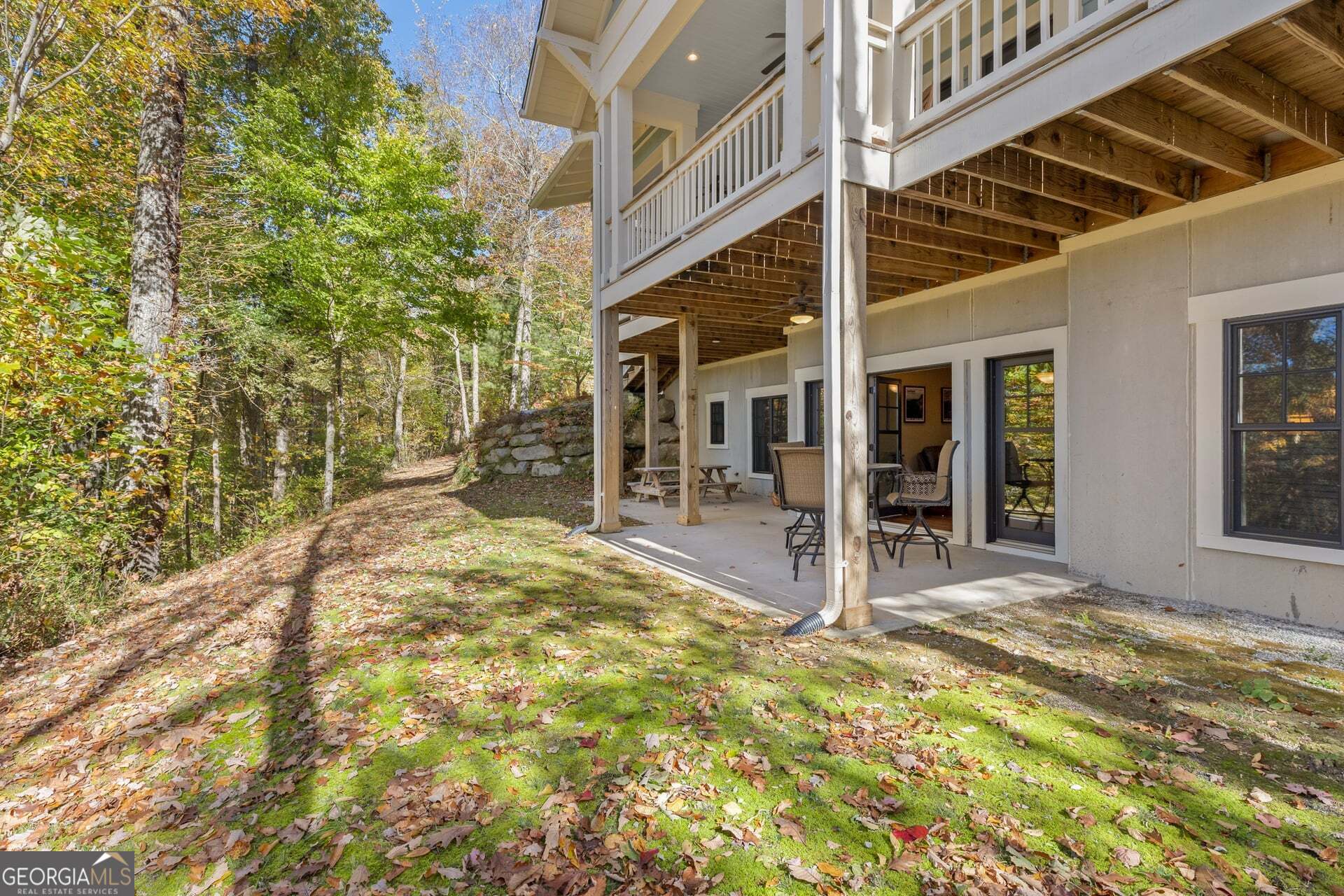 2473 Highland Gap Road Scaly Mountain, NC 28775 - Photo 76 of 93 a view of a house with a outdoor space