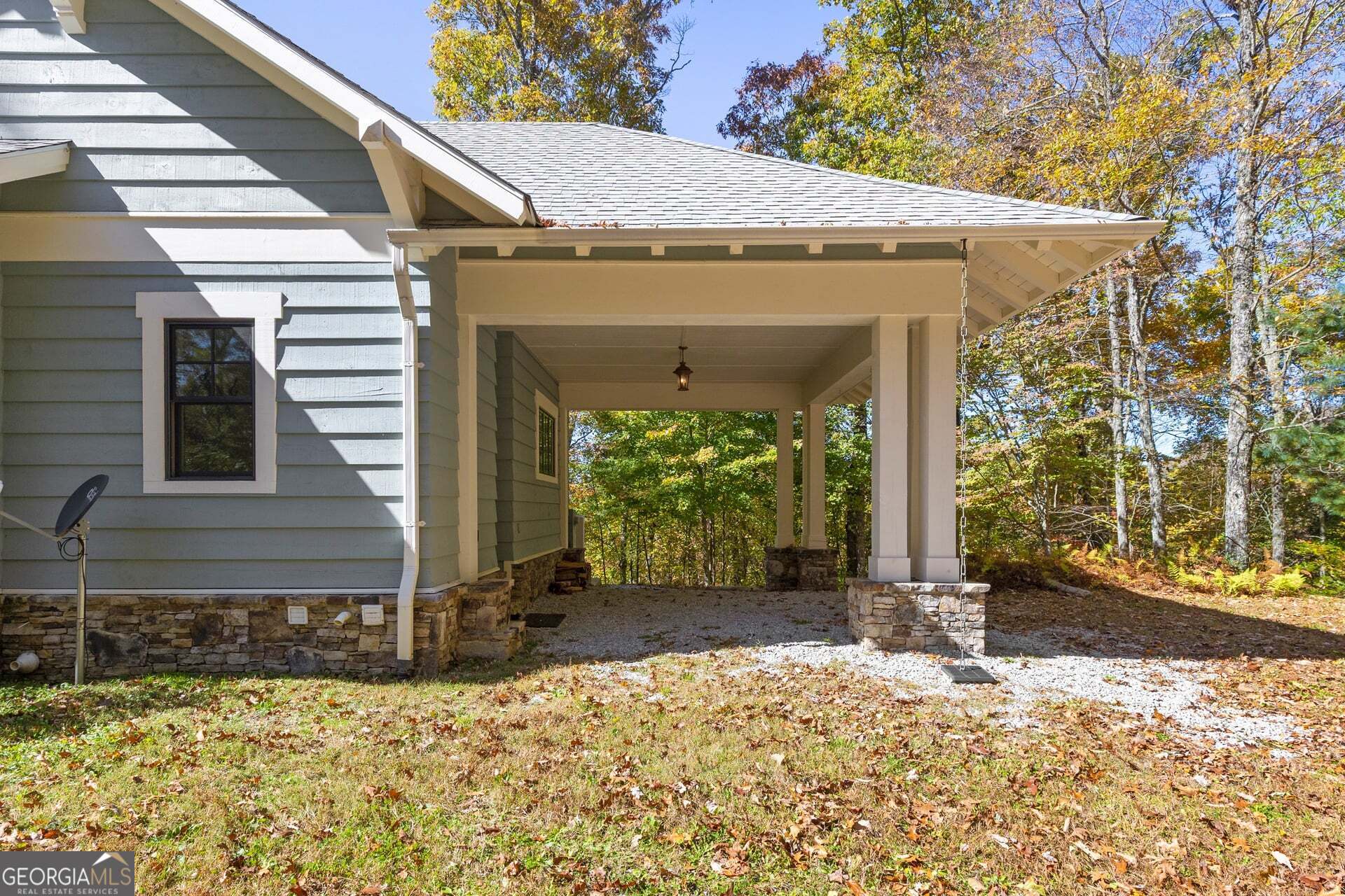 2473 Highland Gap Road Scaly Mountain, NC 28775 - Photo 81 of 93 a front view of a house with a yard