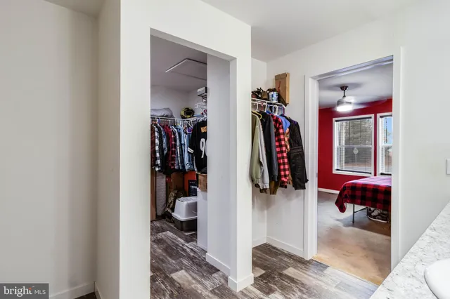 a room with furniture and a window