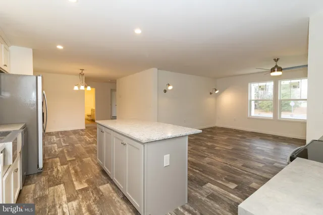 a view of backyard with green space