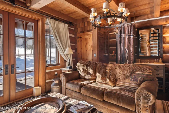 a view of a lake with a mountain in the background